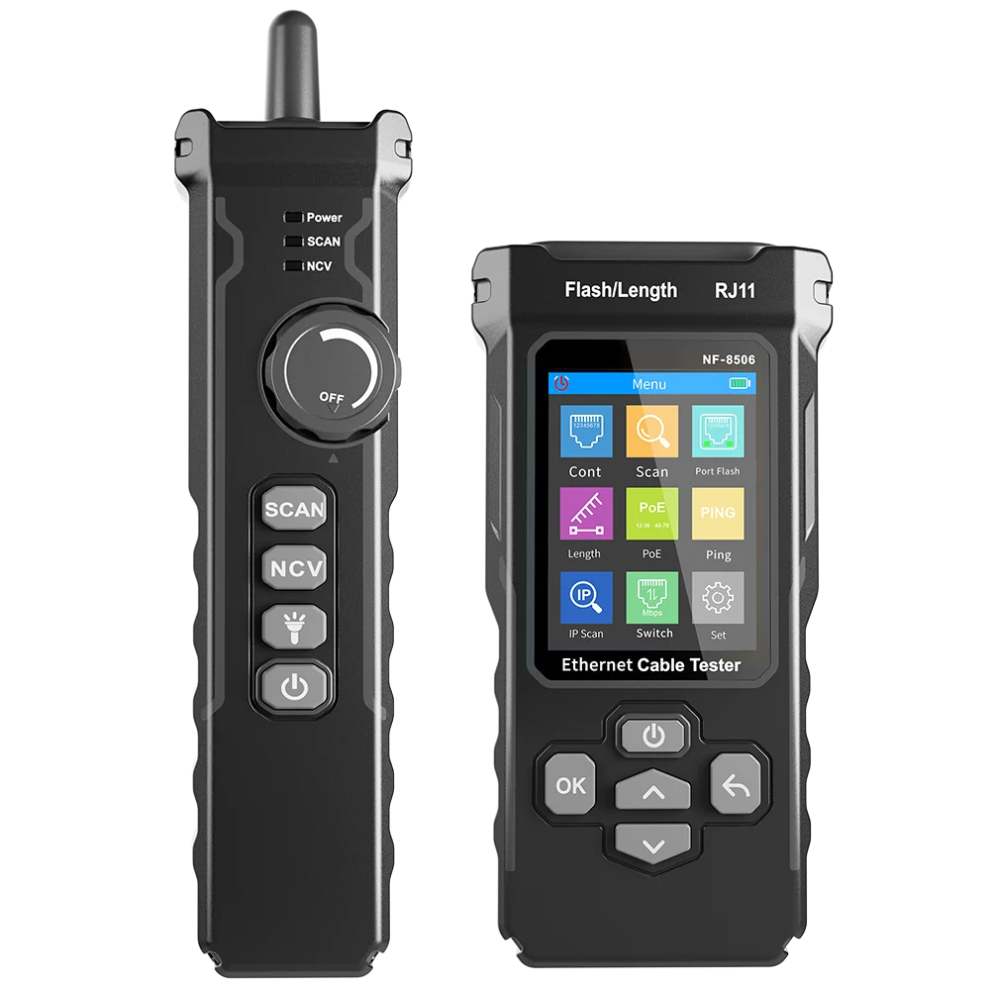 Nf-8506 Ethernet Cable Tester With Ping Test & Ip Scan - Rj45/Rj11 Network Tracker Tool 313026875836