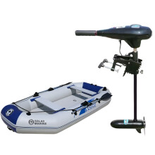 3m Inflatable Boat with Electric Motor Set for Fishing, Canoeing & River Adventures - Fits 1-5 Persons