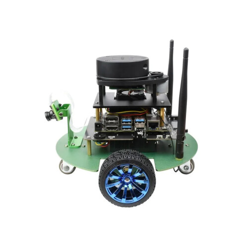 JetBot Pro ROS AI Kit: Dual Controllers, Lidar Mapping & Vision Processing Robot