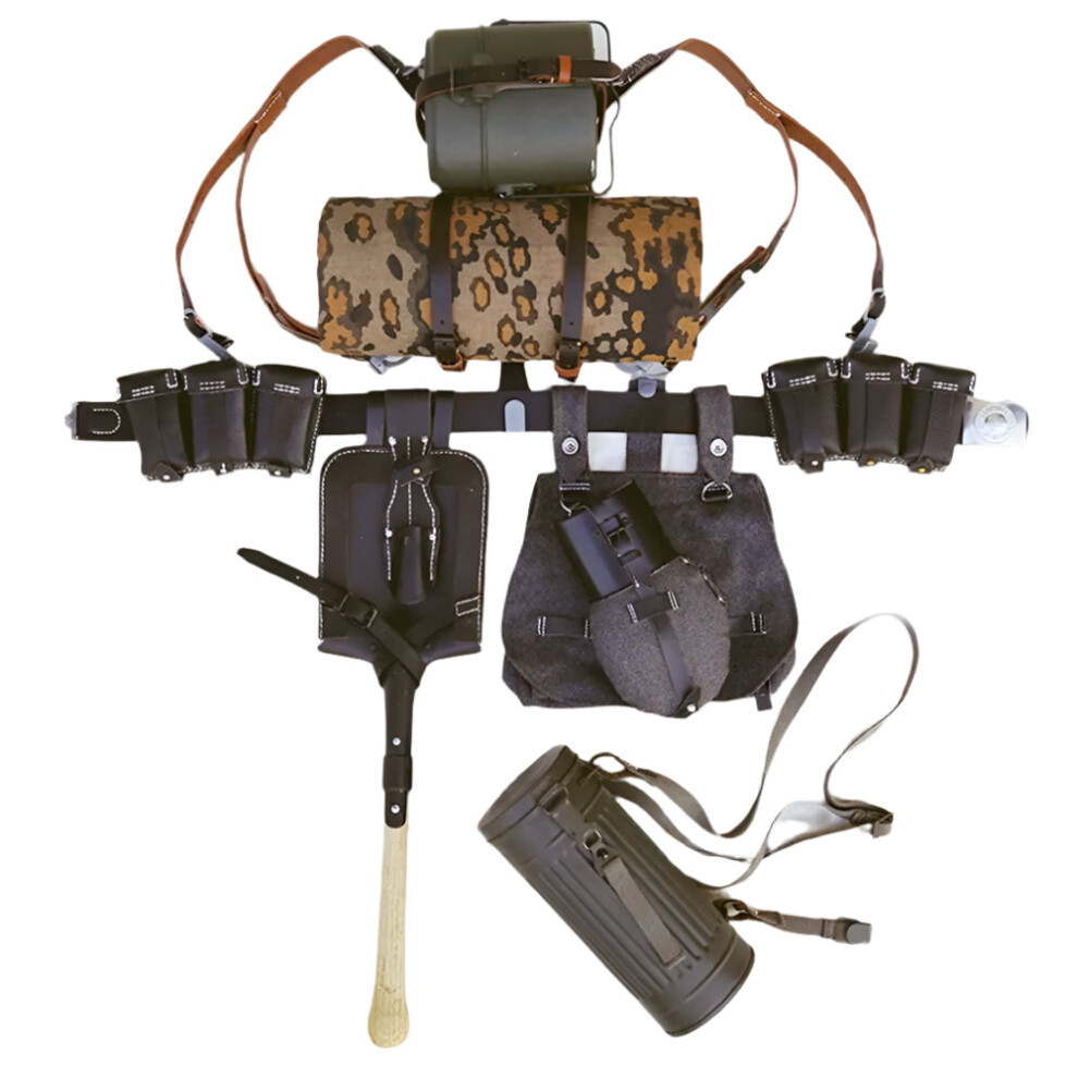 Authentic WWII 98K Field Gear Pouch & Equipment Set-image-OPC-PMGJ9S7-NEW