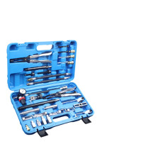 27-Piece Engine Valve Spring Compressor & Stem Seal Removal Tool Kit with Non-Disassembly Valve Seal Pliers