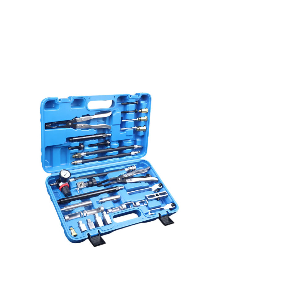 27-Piece Engine Valve Spring Compressor & Stem Seal Removal Tool Kit With Non-Disassembly Valve Seal Pliers 7445021326341