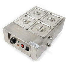 8kg Electric Chocolate Melting Set with 1000W Power & 4 Fondue Furnaces