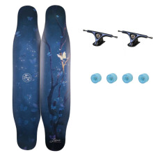 Dream Professional Longboard for Female Beginners - Floral Dance Design