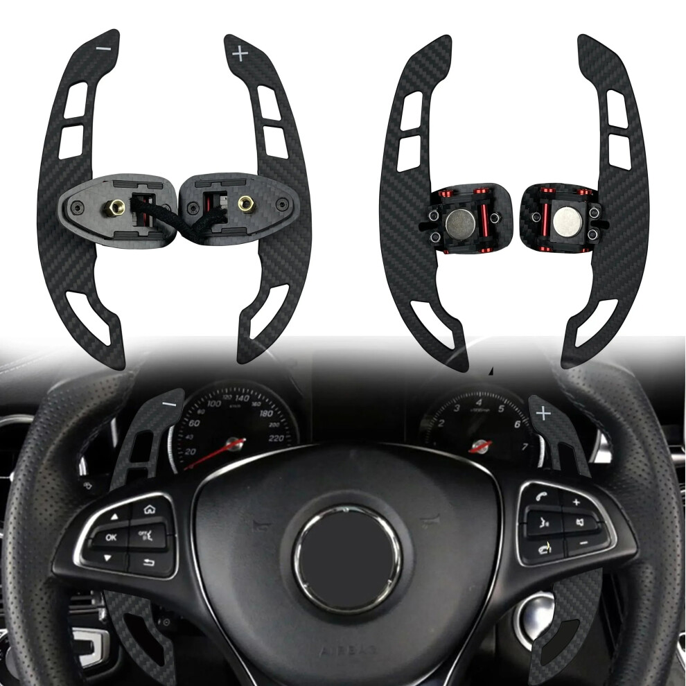 Magnetic Carbon Paddle Shifters For Mercedes-Benz: Complete Magneto Absorbing T-Design 7445019957939