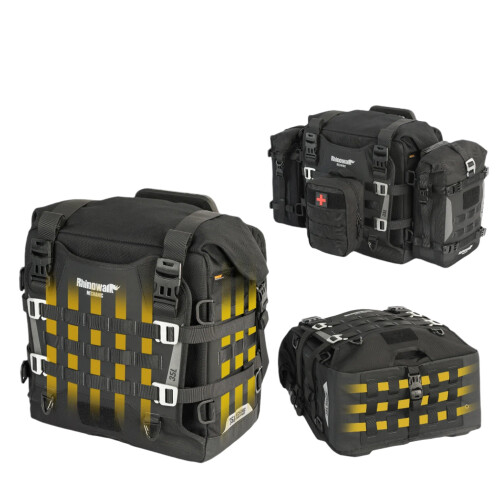 Rhinowalk 35L Waterproof Motorcycle Saddlebag with Quick Release & MOLLE System