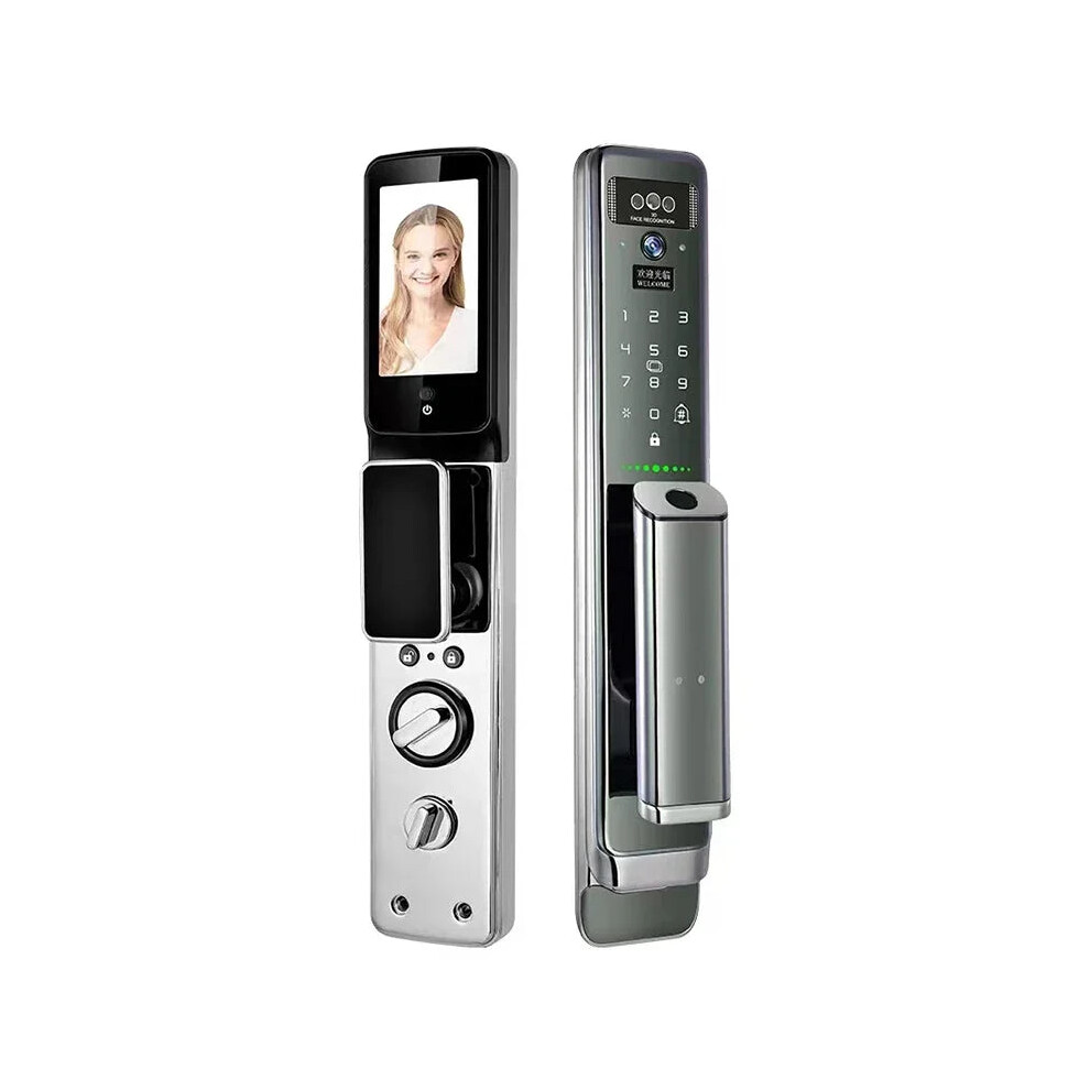 Smart Door Lock With Face Recognition, Fingerprint, Password, And Xhome App Integration For Enhanced Security 726084820173