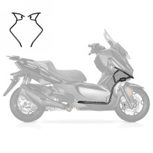 Qianjiang QJ Hong 350 High-Carbon Steel Anti-Fall Bumper with Thickened Foot Pedal Protection Frame - 2024 Model