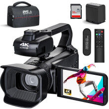 Anica 4K Ultra HD Camcorder - 64MP Streaming Camera with 4.0 Touch Screen & 18x Digital Zoom