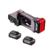 High-Power Electric Strapping Machine with Dual 4000mAh Batteries - Automatic Pallet Banding Tool for 0.39-0.75 PP/PET Straps