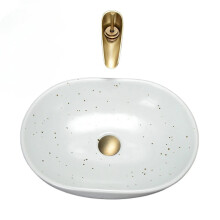 Nordic Minimalist Oval Ceramic Washbasin - Creative Art Basin for Modern Bathrooms
