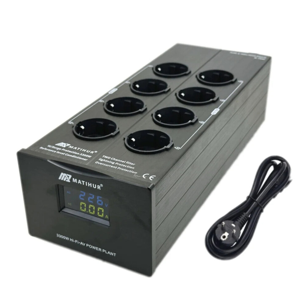 Matihur M Tr80 Audio Noise Ac Power Filter & Conditioner With Surge Protection And Eu Outlets 313109496415