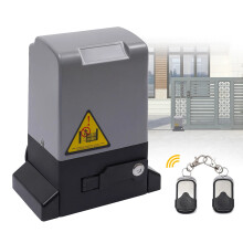 High-Power Electric Sliding Gate Opener Kit with Infrared Sensor & Dual Remotes - 370W, 550W, 750W Options for Enhanced Driveway Security