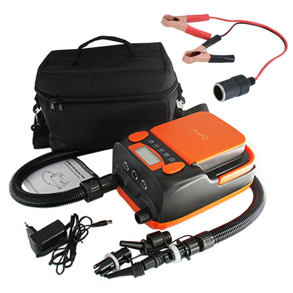 High-Performance 16Psi 6000Mah Rechargeable Electric Pump For Inflatable Paddle Boards, Boats & Kayaks - 110W Dc 12V With Deflator 7445043437414