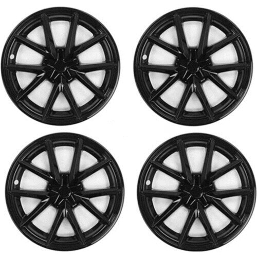 Tesla Model 3 18 Performance Wheel Hubcap Set (2016-2022) - Complete Rim Covers, Replacement Auto Accessories (4pcs)