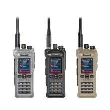 Anysecu GT-12 Multi-Band Handheld Radio - 10W FM/AM UHF/VHF Walkie Talkie with DTMF & Bluetooth Programming
