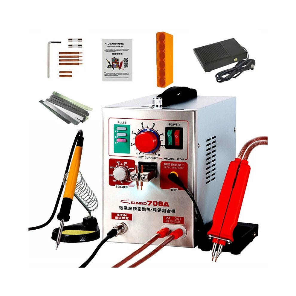 Sunkko 709A 3.2Kw Pulse Spot Welder For 18650 Lithium Battery Packs With Remote Soldering Pen 7445047830846