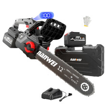 Nanwei 12-Inch Brushless Electric Chainsaw for DIY Garden Logging & Pruning