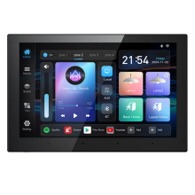 8-Inch Android 11 In-Wall Amplifier with 4-Zone Touch Screen, Bluetooth, WiFi, and Stereo Sound System