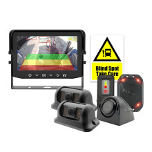 Advanced AI Pedestrian & Vehicle Blind Spot Warning Camera for HGV Trucks - 12V/24V DVS London 2024 Safety PSS System