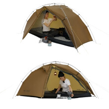 Ultralight 3F UL Gear Taiji 1 Camping Tent - 15D Nylon, Portable, Double Layer, 3-4 Season for Climbing & Hiking