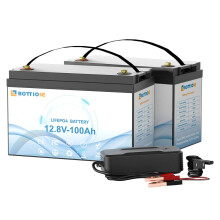 EU/US Tax-Free 12.8V 100Ah LiFePO4 Battery with BMS for RVs, Campers, Marine, and Trolling Motors - 1280Wh Capacity