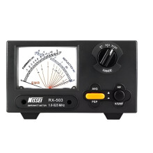 Nissei RX-503 Stationary Wave Meter & Cross Needle Wattmeter (1.8-525MHz, 2/20/200W) for Bidirectional Broadcasting