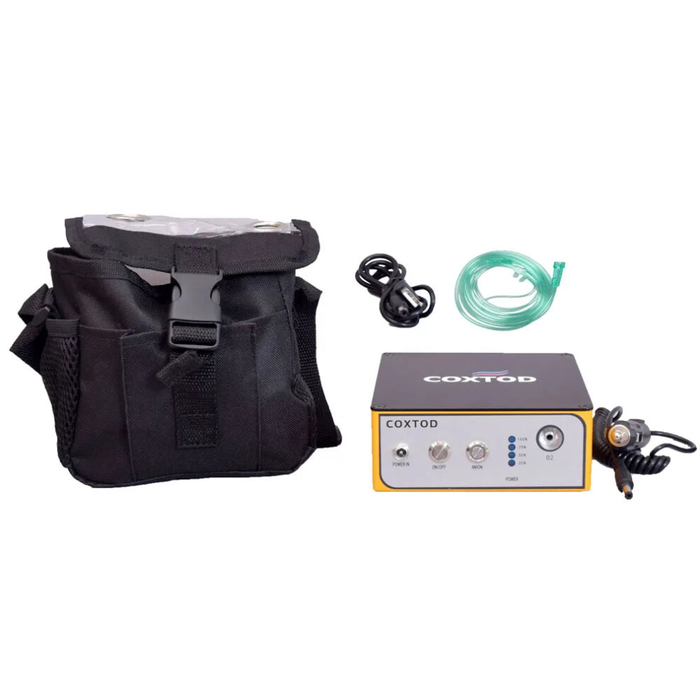 Compact Dual-Color Oxygen Concentrator - 24-Hour Continuous Operation Mini Oxygen Generator 705353121074