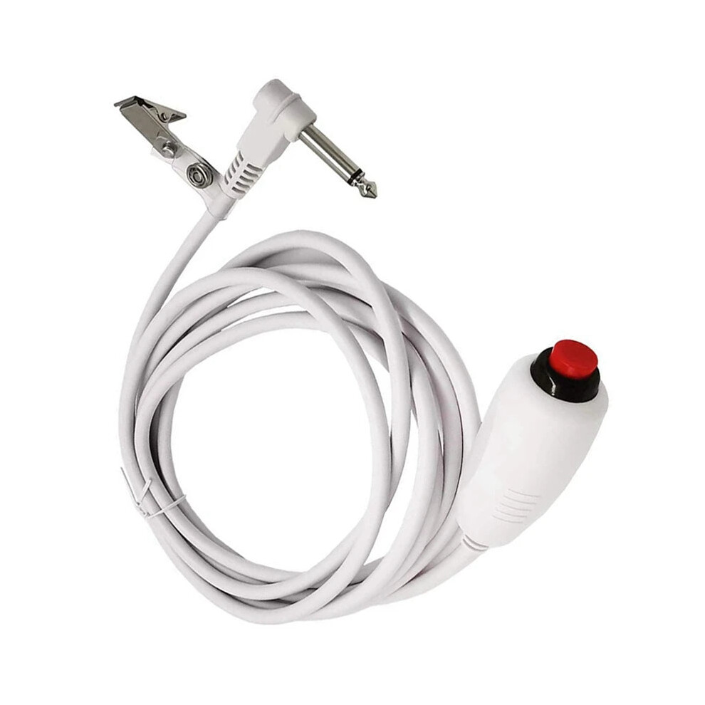 20-Pack 6.35mm Nurse Call Cables with Push Button Switch for Emergency Call Devices