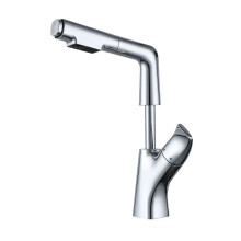 Sleek Square Waterfall Bathroom Faucet - Stainless Steel & Brass Mixer Tap for Hot and Cold Water