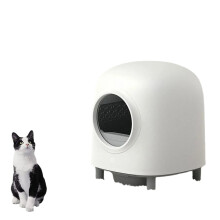 Smart Self-Cleaning Cat Litter Box: Automatic, Enclosed Luxury Pet Washroom with Self-Flushing Technology