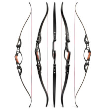 Premium 64-Inch Shark Recurve Bow - 25lb-50lb Hunting Bow with Aluminum Magnesium Alloy Riser for Archery Enthusiasts