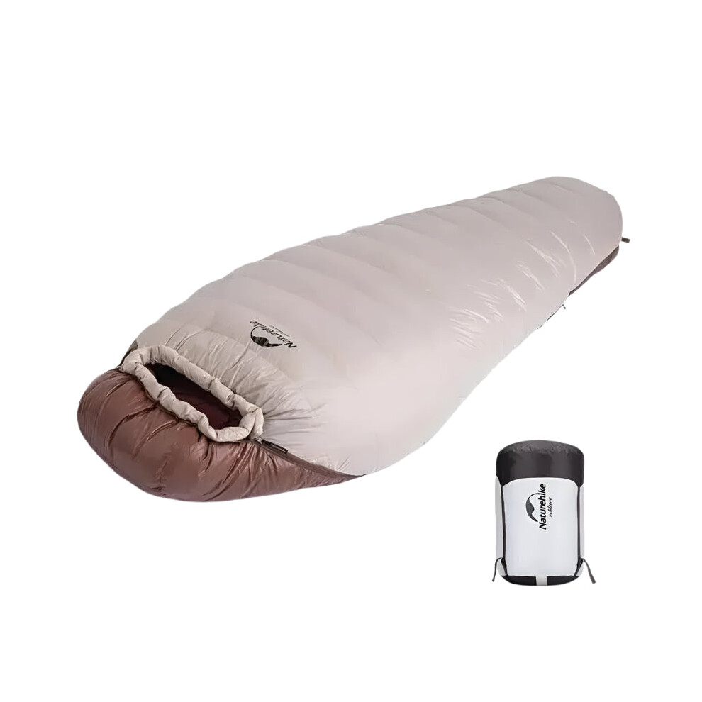 Naturehike Snowbird Mummy Sleeping Bag - All-Season Waterproof Duck Down Camping Gear-image-OPC-PMGJCHP-NEW