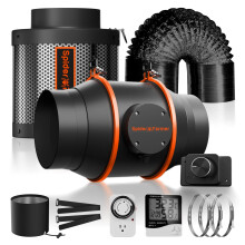 Spider Farmer Inline Fan & Carbon Filter Ventilation Kit for Indoor Grow Tents - 4 Inch & 6 Inch Options