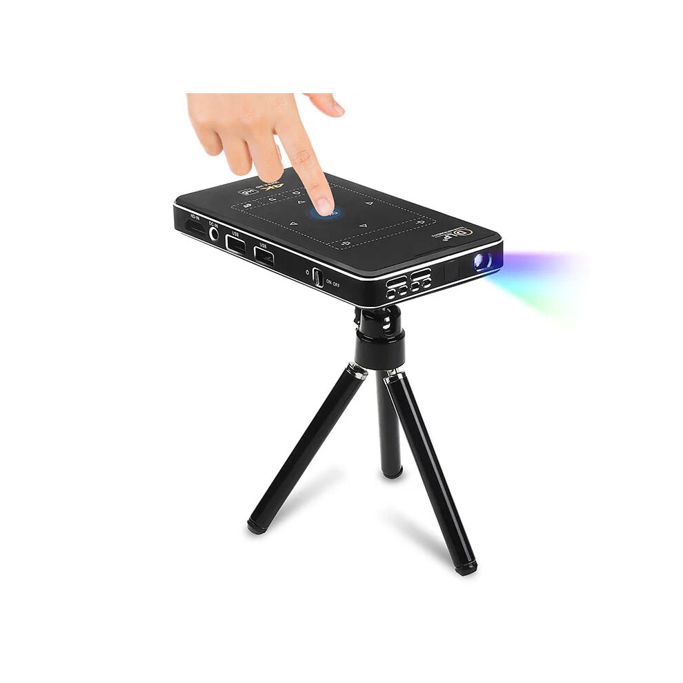Compact 4K Dlp Projector With Android 9.0, 100 Ansi Lumens, 2Gb Ram, 16Gb Storage, And Bluetooth 5.0 For Home Cinema 313101190144