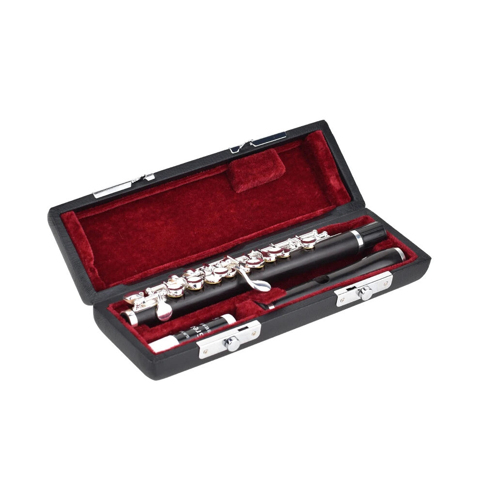 Elegant Ebony Piccolo Flute With Silver-Plated Keys - Anmutig C Key Cupronickel C16 313051096077