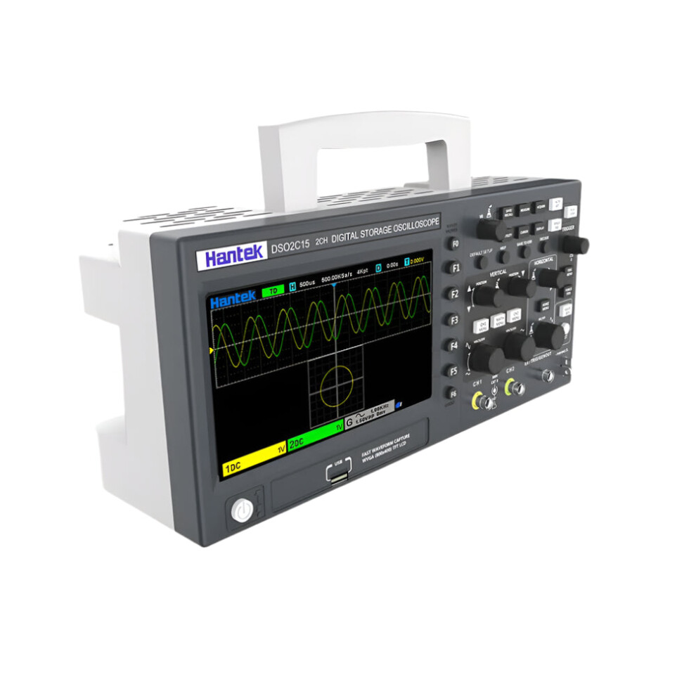 Hantek Dso2d15 Digital Oscilloscope - 2 Channels, 150Mhz, Usb Storage, Portable Multimeter Tester 7445022967925