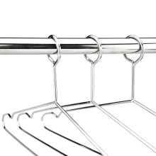 80-Piece Anti-Theft Stainless Steel Clothes Hanger Set with Security Hooks for Hotel Closet Organization