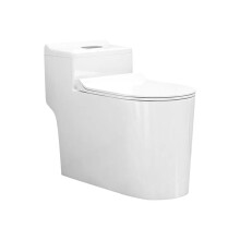 Compact Silent One-Piece Toilet with Anti-Splash Design & Deodorant Feature for Small Apartments
