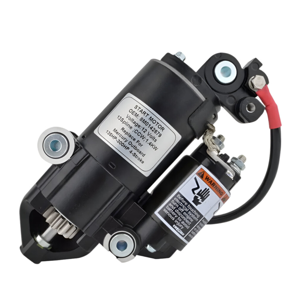 High-Performance Starter Motor For Mercury V6/V8 Outboard Engines (175-300Hp) - Model 8M0142679 7445003413410
