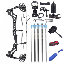 Junxing M128 Compound Bow - 30-70 lbs, 30-Inch Handle, 340 FPS Speed, 7.1-Inch Brace Height - High-Quality Hunting and Shooting Bow