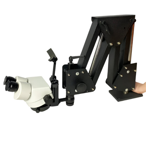 Ultra-Clear 7x 45x Jewelry Microscope with Flexible Stand for Precision Diamond Setting