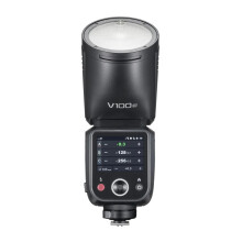 Godox V100 TTL Li-Ion Round Head On-Camera Flash 100Ws - Versatile Models for Canon, Nikon, Sony, Fuji, Olympus