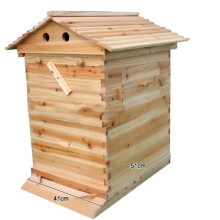 Premium Wooden Beehive with Roof - Automatic Bee Hotel & Beekeeping Equipment for Efficient Honey Collection