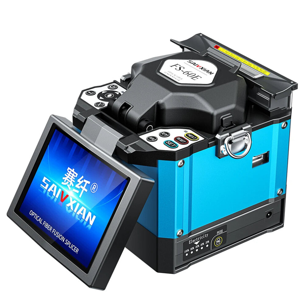 Saivxian Fs 60E Ftth Fiber Optic Fusion Splicer Full Set - Multi-Language Optical Fiber Viewer Toolkit 7445001172135