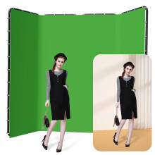 Portable Green Screen Backdrop Stand for Outdoor Photography and Studio Use