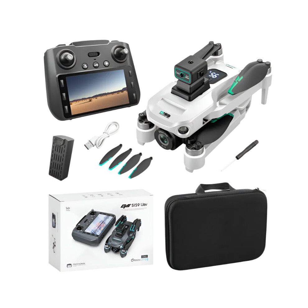 8K Dual Camera 5G Wifi Fpv Quadcopter Drone With 2Km Obstacle Avoidance, Led Screen, Brushless Gps, And Follow Me Technology 313044552573