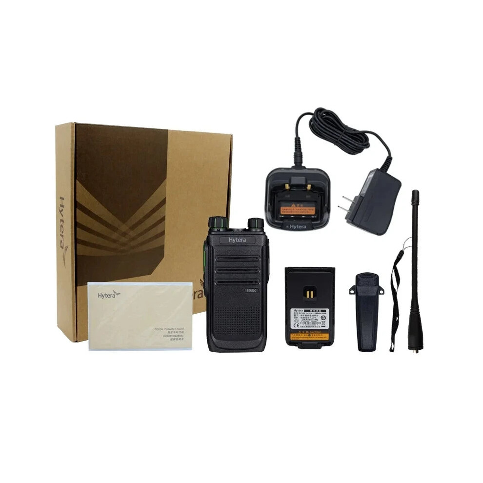 Hytera Bd508 Business Two-Way Radio - Long Distance Receiver With Vox, Digital & Analog Modes, Uhf/Vhf Dmr For Security & Logistics 7445014410453