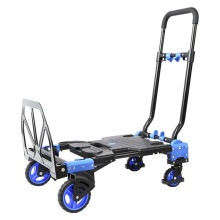 2-in-1 Multifunction Folding Trolley: Outdoor Deformation Cart & Flatbed Pull Truck