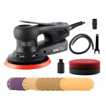 350W 6-Inch Multi-Function Electric Orbital Sander with Variable Speed for Grinding & Polishing